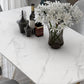 Metal Traditional Luxury Rectangle Table Sintered Stone Dining Table with 4 Legs Clearhalo ' dining_table' 'Dining Tables & Seating' 'Dining Tables' 'furn' 'furn_dining_table' 'Furniture' 'furniture_dining_table' 'Kitchen & Dining Furniture' 'kitchen&dining_furn' 'kitchen' 'kitchen_dining_table' 3875813
