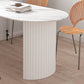 Metal Contemporary White Dining Table Sintered Stone Dining Table for Kitchen and Dining Room Clearhalo ' dining_table' 'Dining Tables & Seating' 'Dining Tables' 'furn' 'furn_dining_table' 'Furniture' 'furniture_dining_table' 'Kitchen & Dining Furniture' 'kitchen&dining_furn' 'kitchen' 'kitchen_dining_table' 3875821