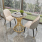 Traditional Luxury Round Dining Table Stone Dining Site Table for Dining Room Clearhalo ' dining_table' 'Dining Tables & Seating' 'Dining Tables' 'furn' 'furn_dining_table' 'Furniture' 'furniture_dining_table' 'Kitchen & Dining Furniture' 'kitchen&dining_furn' 'kitchen' 'kitchen_dining_table' 3875838