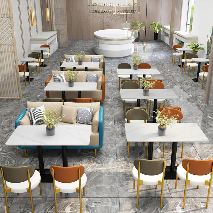 Industrial Dining Table White Sintered Stone Table with Black Metal Base for Dining Room Clearhalo ' dining_table' 'Dining Tables & Seating' 'Dining Tables' 'furn' 'furn_dining_table' 'Furniture' 'furniture_dining_table' 'Kitchen & Dining Furniture' 'kitchen&dining_furn' 'kitchen' 'kitchen_dining_table' 3875871