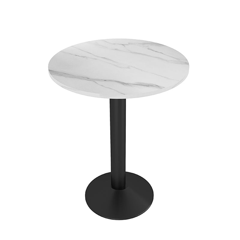 Industrial Dining Table White Sintered Stone Table with Black Metal Base for Dining Room Round Without Chairs Clearhalo ' dining_table' 'Dining Tables & Seating' 'Dining Tables' 'furn' 'furn_dining_table' 'Furniture' 'furniture_dining_table' 'Kitchen & Dining Furniture' 'kitchen&dining_furn' 'kitchen' 'kitchen_dining_table' 3875872