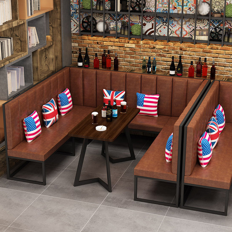 Industrial Dining Room Table Solid Wood Table with Black Double Pedestal Clearhalo ' dining_table' 'Dining Tables & Seating' 'Dining Tables' 'furn' 'furn_dining_table' 'Furniture' 'furniture_dining_table' 'Kitchen & Dining Furniture' 'kitchen&dining_furn' 'kitchen' 'kitchen_dining_table' 3875889