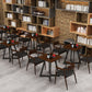 Industrial Dining Room Table Solid Wood Table with Black Double Pedestal Clearhalo ' dining_table' 'Dining Tables & Seating' 'Dining Tables' 'furn' 'furn_dining_table' 'Furniture' 'furniture_dining_table' 'Kitchen & Dining Furniture' 'kitchen&dining_furn' 'kitchen' 'kitchen_dining_table' 3875900