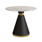 Metal Traditional Luxury Round Indoor Table Sintered Stone Table for Kitchen White Without Chairs Clearhalo ' dining_table' 'Dining Tables & Seating' 'Dining Tables' 'furn' 'furn_dining_table' 'Furniture' 'furniture_dining_table' 'Kitchen & Dining Furniture' 'kitchen&dining_furn' 'kitchen' 'kitchen_dining_table' 3875902