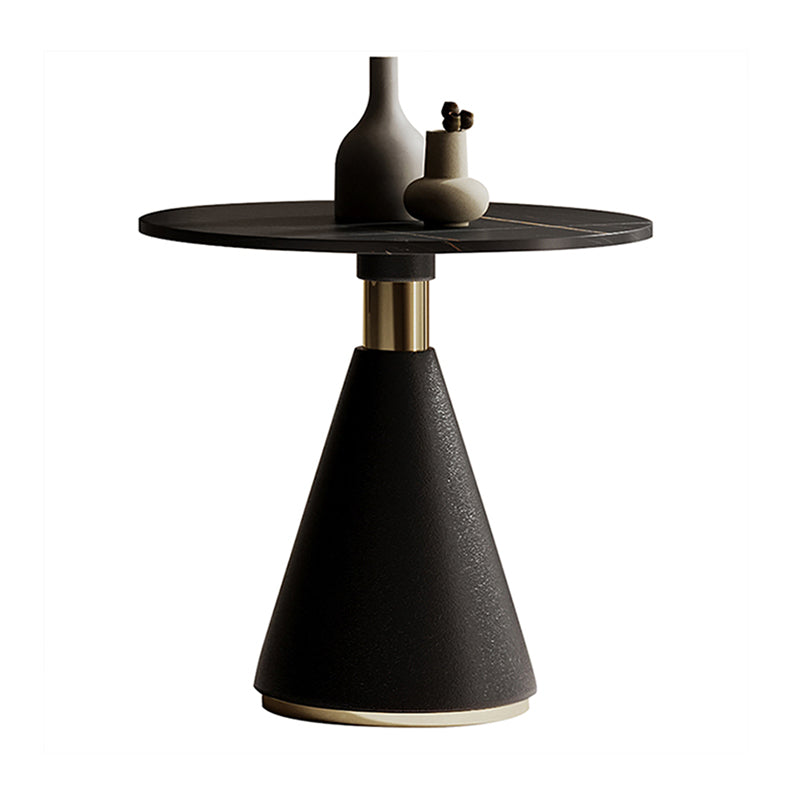 Metal Traditional Luxury Round Indoor Table Sintered Stone Table for Kitchen Clearhalo ' dining_table' 'Dining Tables & Seating' 'Dining Tables' 'furn' 'furn_dining_table' 'Furniture' 'furniture_dining_table' 'Kitchen & Dining Furniture' 'kitchen&dining_furn' 'kitchen' 'kitchen_dining_table' 3875907