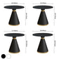 Metal Traditional Luxury Round Indoor Table Sintered Stone Table for Kitchen Clearhalo ' dining_table' 'Dining Tables & Seating' 'Dining Tables' 'furn' 'furn_dining_table' 'Furniture' 'furniture_dining_table' 'Kitchen & Dining Furniture' 'kitchen&dining_furn' 'kitchen' 'kitchen_dining_table' 3875910