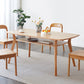 Storage Oak Wood Dining Table in Nature Rectangle Kitchen Table with 4 Legs Clearhalo ' dining_table' 'Dining Tables & Seating' 'Dining Tables' 'furn' 'furn_dining_table' 'Furniture' 'furniture_dining_table' 'Kitchen & Dining Furniture' 'kitchen&dining_furn' 'kitchen' 'kitchen_dining_table' 3875921