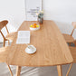 Storage Oak Wood Dining Table in Nature Rectangle Kitchen Table with 4 Legs Clearhalo ' dining_table' 'Dining Tables & Seating' 'Dining Tables' 'furn' 'furn_dining_table' 'Furniture' 'furniture_dining_table' 'Kitchen & Dining Furniture' 'kitchen&dining_furn' 'kitchen' 'kitchen_dining_table' 3875927