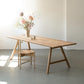 Rectangle Pine Solid Wood Table Modern Kitchen Dining Table in Nature with Double Pedestal Clearhalo ' dining_table' 'Dining Tables & Seating' 'Dining Tables' 'furn' 'furn_dining_table' 'Furniture' 'furniture_dining_table' 'Kitchen & Dining Furniture' 'kitchen&dining_furn' 'kitchen' 'kitchen_dining_table' 3875943