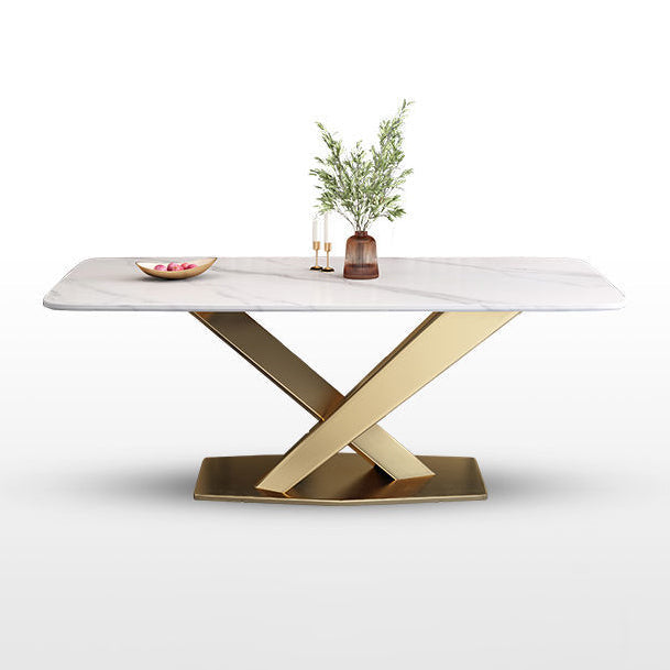 Traditional Luxury Rectangle Dining Site Table Stone Dining Room Dinette Table Clearhalo ' dining_table' 'Dining Tables & Seating' 'Dining Tables' 'furn' 'furn_dining_table' 'Furniture' 'furniture_dining_table' 'Kitchen & Dining Furniture' 'kitchen&dining_furn' 'kitchen' 'kitchen_dining_table' 3875981