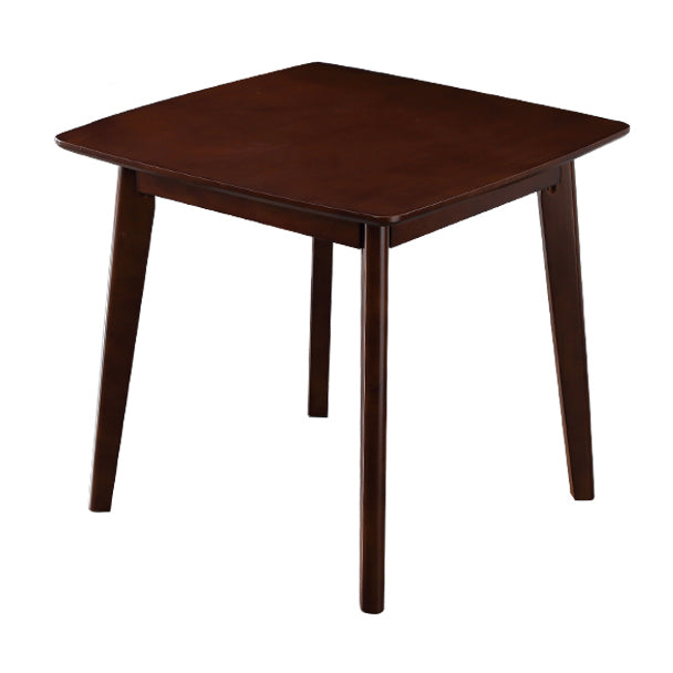 Square Wood Color Dining Table Industrial Solid Rubberwood 4 Legs Table for Dining Room Walnut Without Chairs Clearhalo ' dining_table' 'Dining Tables & Seating' 'Dining Tables' 'furn' 'furn_dining_table' 'Furniture' 'furniture_dining_table' 'Kitchen & Dining Furniture' 'kitchen&dining_furn' 'kitchen' 'kitchen_dining_table' 3875985
