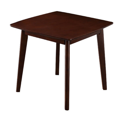 Square Wood Color Dining Table Industrial Solid Rubberwood 4 Legs Table for Dining Room Walnut Without Chairs Clearhalo ' dining_table' 'Dining Tables & Seating' 'Dining Tables' 'furn' 'furn_dining_table' 'Furniture' 'furniture_dining_table' 'Kitchen & Dining Furniture' 'kitchen&dining_furn' 'kitchen' 'kitchen_dining_table' 3875985