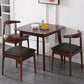 Square Wood Color Dining Table Industrial Solid Rubberwood 4 Legs Table for Dining Room Clearhalo ' dining_table' 'Dining Tables & Seating' 'Dining Tables' 'furn' 'furn_dining_table' 'Furniture' 'furniture_dining_table' 'Kitchen & Dining Furniture' 'kitchen&dining_furn' 'kitchen' 'kitchen_dining_table' 3875997
