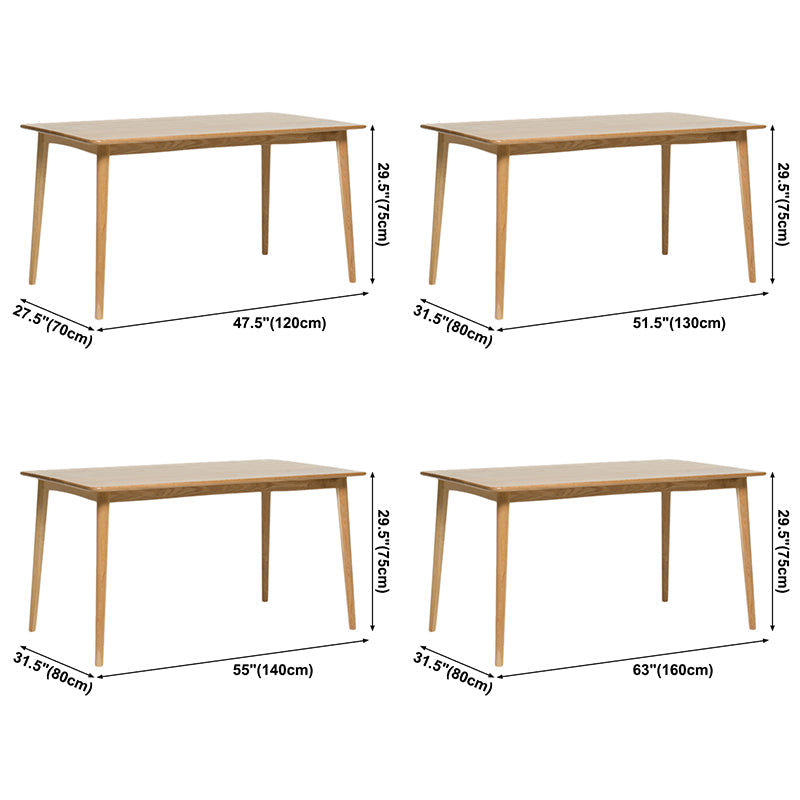 Rectangle Cherry Wood Table Contemporary Wooden Table with 4 Legs for Restaurant Clearhalo ' dining_table' 'Dining Tables & Seating' 'Dining Tables' 'furn' 'furn_dining_table' 'Furniture' 'furniture_dining_table' 'Kitchen & Dining Furniture' 'kitchen&dining_furn' 'kitchen' 'kitchen_dining_table' 3876039