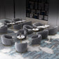 Traditional Luxury Round Dining Room Table White Marble Table with Gold Metal Base Clearhalo ' dining_table' 'Dining Tables & Seating' 'Dining Tables' 'furn' 'furn_dining_table' 'Furniture' 'furniture_dining_table' 'Kitchen & Dining Furniture' 'kitchen&dining_furn' 'kitchen' 'kitchen_dining_table' 3876083
