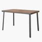 Industrial Solid Wood Dining Table Kitchen Table in Nature with Metal 4 Legs Black Without Chairs Clearhalo ' dining_table' 'Dining Tables & Seating' 'Dining Tables' 'furn' 'furn_dining_table' 'Furniture' 'furniture_dining_table' 'Kitchen & Dining Furniture' 'kitchen&dining_furn' 'kitchen' 'kitchen_dining_table' 3876099