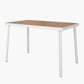 Industrial Solid Wood Dining Table Kitchen Table in Nature with Metal 4 Legs White Without Chairs Clearhalo ' dining_table' 'Dining Tables & Seating' 'Dining Tables' 'furn' 'furn_dining_table' 'Furniture' 'furniture_dining_table' 'Kitchen & Dining Furniture' 'kitchen&dining_furn' 'kitchen' 'kitchen_dining_table' 3876101