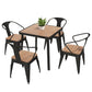 Industrial Solid Wood Dining Table Kitchen Table in Nature with Metal 4 Legs Clearhalo ' dining_table' 'Dining Tables & Seating' 'Dining Tables' 'furn' 'furn_dining_table' 'Furniture' 'furniture_dining_table' 'Kitchen & Dining Furniture' 'kitchen&dining_furn' 'kitchen' 'kitchen_dining_table' 3876106