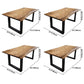 Industrial Brown Rectangle Shape Dining Table Solid Wood Standard Dining Table for Kitchen Clearhalo ' dining_table' 'Dining Tables & Seating' 'Dining Tables' 'furn' 'furn_dining_table' 'Furniture' 'furniture_dining_table' 'Kitchen & Dining Furniture' 'kitchen&dining_furn' 'kitchen' 'kitchen_dining_table' 3876120