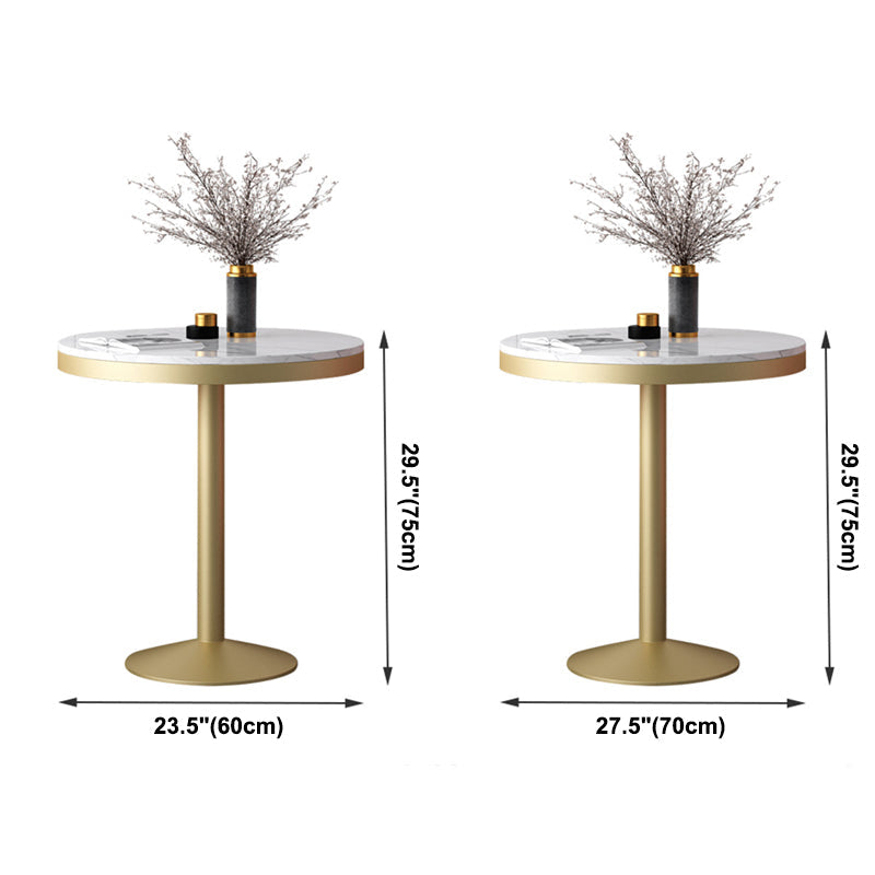 Traditional Luxury Round Dining Room Table White Marble Table with Gold Pedestal Base Clearhalo ' dining_table' 'Dining Tables & Seating' 'Dining Tables' 'furn' 'furn_dining_table' 'Furniture' 'furniture_dining_table' 'Kitchen & Dining Furniture' 'kitchen&dining_furn' 'kitchen' 'kitchen_dining_table' 3876141