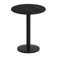 Industrial Sintered Stone Dinner Room Kitchen Table Black Table for Dining Room Round Without Chairs Clearhalo ' dining_table' 'Dining Tables & Seating' 'Dining Tables' 'furn' 'furn_dining_table' 'Furniture' 'furniture_dining_table' 'Kitchen & Dining Furniture' 'kitchen&dining_furn' 'kitchen' 'kitchen_dining_table' 3876147