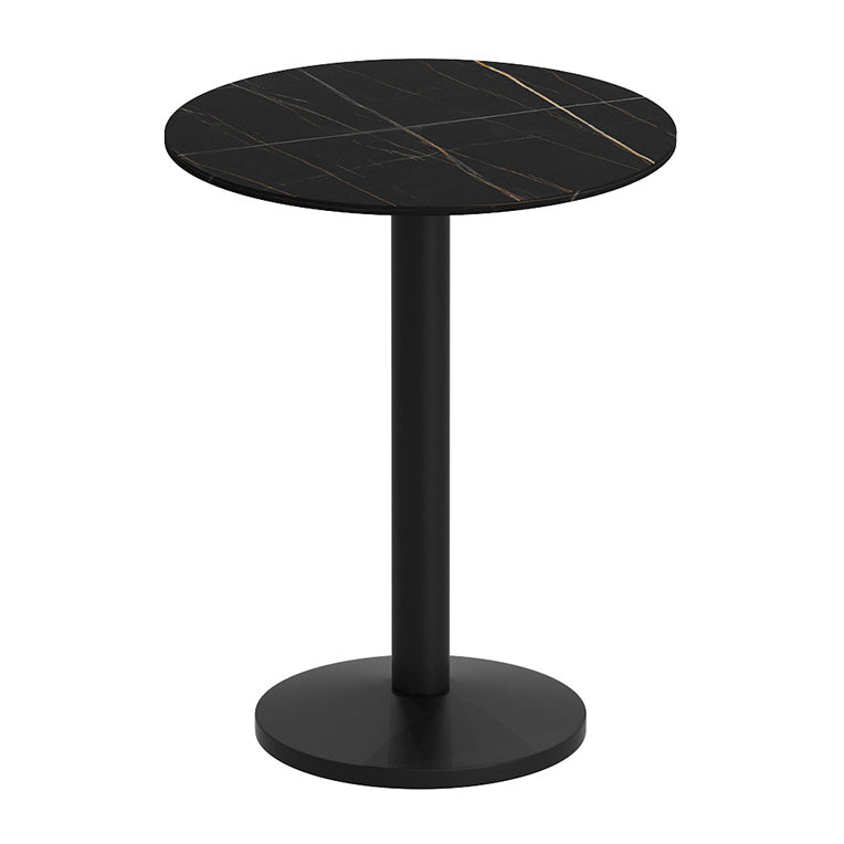 Industrial Sintered Stone Dinner Room Kitchen Table Black Table for Dining Room Round Without Chairs Clearhalo ' dining_table' 'Dining Tables & Seating' 'Dining Tables' 'furn' 'furn_dining_table' 'Furniture' 'furniture_dining_table' 'Kitchen & Dining Furniture' 'kitchen&dining_furn' 'kitchen' 'kitchen_dining_table' 3876147