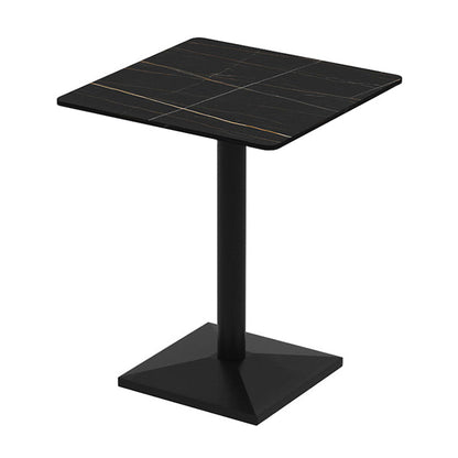 Industrial Sintered Stone Dinner Room Kitchen Table Black Table for Dining Room Square Without Chairs Clearhalo ' dining_table' 'Dining Tables & Seating' 'Dining Tables' 'furn' 'furn_dining_table' 'Furniture' 'furniture_dining_table' 'Kitchen & Dining Furniture' 'kitchen&dining_furn' 'kitchen' 'kitchen_dining_table' 3876148