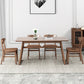 Rectangle Ash Wood Table in Walnut Contemporary Wooden Dining Table with Double Pedestal Clearhalo ' dining_table' 'Dining Tables & Seating' 'Dining Tables' 'furn' 'furn_dining_table' 'Furniture' 'furniture_dining_table' 'Kitchen & Dining Furniture' 'kitchen&dining_furn' 'kitchen' 'kitchen_dining_table' 3876154
