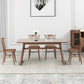 Rectangle Ash Wood Table in Walnut Contemporary Wooden Dining Table with Double Pedestal Clearhalo ' dining_table' 'Dining Tables & Seating' 'Dining Tables' 'furn' 'furn_dining_table' 'Furniture' 'furniture_dining_table' 'Kitchen & Dining Furniture' 'kitchen&dining_furn' 'kitchen' 'kitchen_dining_table' 3876163
