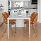 Contemporary Sintered Stone Top Dining Table White Rectangle Shape Dining Table for Kitchen Clearhalo ' dining_table' 'Dining Tables & Seating' 'Dining Tables' 'Furniture' 'furniture_dining_table' 'Kitchen & Dining Furniture' 'kitchen&dining_furn' 'kitchen' 'kitchen_dining_table' 3876174
