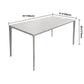 Contemporary Sintered Stone Top Dining Table White Rectangle Shape Dining Table for Kitchen Clearhalo ' dining_table' 'Dining Tables & Seating' 'Dining Tables' 'Furniture' 'furniture_dining_table' 'Kitchen & Dining Furniture' 'kitchen&dining_furn' 'kitchen' 'kitchen_dining_table' 3876182