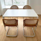Contemporary Sintered Stone Top Dining Table White Rectangle Shape Dining Table for Kitchen Clearhalo ' dining_table' 'Dining Tables & Seating' 'Dining Tables' 'Furniture' 'furniture_dining_table' 'Kitchen & Dining Furniture' 'kitchen&dining_furn' 'kitchen' 'kitchen_dining_table' 3876185