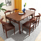 Contemporary Style Home Dining Table Rectangle Shape Dining Table with 4 Legs Base Clearhalo ' dining_table' 'Dining Tables & Seating' 'Dining Tables' 'furn' 'furn_dining_table' 'Furniture' 'furniture_dining_table' 'Kitchen & Dining Furniture' 'kitchen&dining_furn' 'kitchen' 'kitchen_dining_table' 3876200