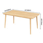 Rectangle Pine Solid Wood Table Modern Dining Table with 4 Legs, in Nature Clearhalo ' dining_table' 'Dining Tables & Seating' 'Dining Tables' 'furn' 'furn_dining_table' 'Furniture' 'furniture_dining_table' 'Kitchen & Dining Furniture' 'kitchen&dining_furn' 'kitchen' 'kitchen_dining_table' 3876225