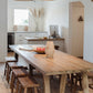 Rectangle Solid Wood Dining Table Modern Pine Table in Nature with Double Pedestal Clearhalo ' dining_table' 'Dining Tables & Seating' 'Dining Tables' 'furn' 'furn_dining_table' 'Furniture' 'furniture_dining_table' 'Kitchen & Dining Furniture' 'kitchen&dining_furn' 'kitchen' 'kitchen_dining_table' 3876239