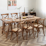 Rectangle Solid Wood Dining Table Modern Pine Table in Nature with Double Pedestal Clearhalo ' dining_table' 'Dining Tables & Seating' 'Dining Tables' 'furn' 'furn_dining_table' 'Furniture' 'furniture_dining_table' 'Kitchen & Dining Furniture' 'kitchen&dining_furn' 'kitchen' 'kitchen_dining_table' 3876241