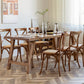 Rectangle Solid Wood Dining Table Modern Pine Table in Nature with Double Pedestal Clearhalo ' dining_table' 'Dining Tables & Seating' 'Dining Tables' 'furn' 'furn_dining_table' 'Furniture' 'furniture_dining_table' 'Kitchen & Dining Furniture' 'kitchen&dining_furn' 'kitchen' 'kitchen_dining_table' 3876246