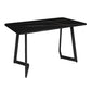 Industrial Dining Table Black Sintered Stone Table with Metal Base for Dining Room Without Chairs Clearhalo ' dining_table' 'Dining Tables & Seating' 'Dining Tables' 'furn' 'furn_dining_table' 'Furniture' 'furniture_dining_table' 'Kitchen & Dining Furniture' 'kitchen&dining_furn' 'kitchen' 'kitchen_dining_table' 3876253