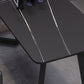 Industrial Dining Table Black Sintered Stone Table with Metal Base for Dining Room Clearhalo ' dining_table' 'Dining Tables & Seating' 'Dining Tables' 'furn' 'furn_dining_table' 'Furniture' 'furniture_dining_table' 'Kitchen & Dining Furniture' 'kitchen&dining_furn' 'kitchen' 'kitchen_dining_table' 3876256