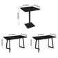Industrial Dining Table Black Sintered Stone Table with Metal Base for Dining Room Clearhalo ' dining_table' 'Dining Tables & Seating' 'Dining Tables' 'furn' 'furn_dining_table' 'Furniture' 'furniture_dining_table' 'Kitchen & Dining Furniture' 'kitchen&dining_furn' 'kitchen' 'kitchen_dining_table' 3876259