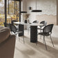 Marble Dining Table Contemporary Style Dining Site Table with Double Pedestal Clearhalo ' dining_table' 'Dining Tables & Seating' 'Dining Tables' 'furn' 'furn_dining_table' 'Furniture' 'furniture_dining_table' 'Kitchen & Dining Furniture' 'kitchen&dining_furn' 'kitchen' 'kitchen_dining_table' 3876287