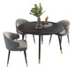 Luxury Style Home Sintered Stone Dining Table 4 Legs Metallic Base Round Table Clearhalo ' dining_table' 'Dining Tables & Seating' 'Dining Tables' 'furn' 'furn_dining_table' 'Furniture' 'furniture_dining_table' 'Kitchen & Dining Furniture' 'kitchen&dining_furn' 'kitchen' 'kitchen_dining_table' 3876299
