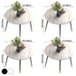 Luxury Style Home Sintered Stone Dining Table 4 Legs Metallic Base Round Table Clearhalo ' dining_table' 'Dining Tables & Seating' 'Dining Tables' 'furn' 'furn_dining_table' 'Furniture' 'furniture_dining_table' 'Kitchen & Dining Furniture' 'kitchen&dining_furn' 'kitchen' 'kitchen_dining_table' 3876305