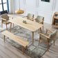Modern Ash Wood Table Rectangle Dining Table with Wooden 4 Legs for Restaurant Clearhalo ' dining_table' 'Dining Tables & Seating' 'Dining Tables' 'furn' 'furn_dining_table' 'Furniture' 'furniture_dining_table' 'Kitchen & Dining Furniture' 'kitchen&dining_furn' 'kitchen' 'kitchen_dining_table' 3876318