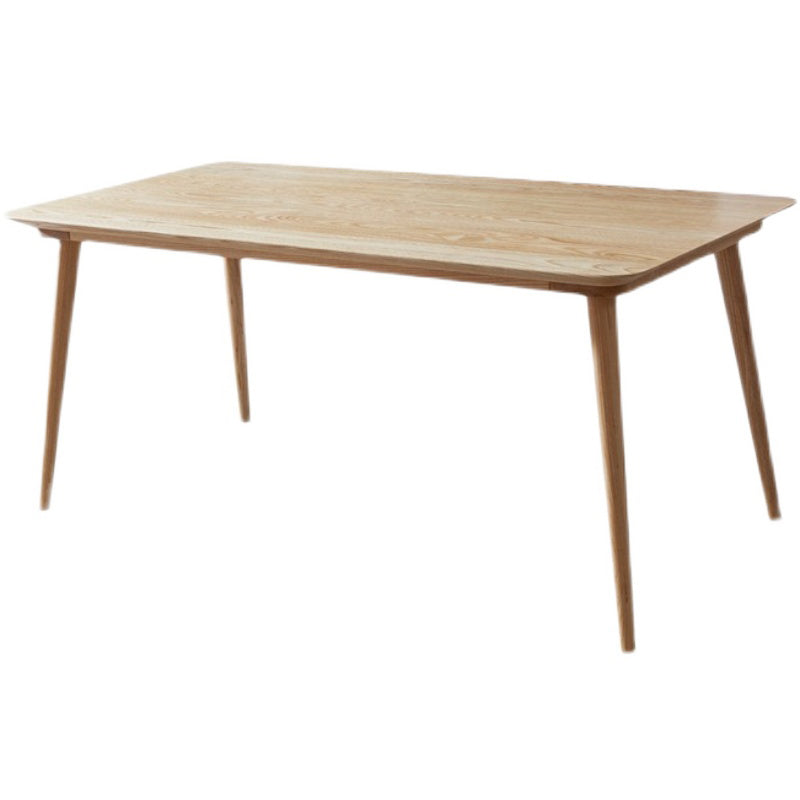 Modern Ash Wood Table Rectangle Dining Table with Wooden 4 Legs for Restaurant Without Chairs Clearhalo ' dining_table' 'Dining Tables & Seating' 'Dining Tables' 'furn' 'furn_dining_table' 'Furniture' 'furniture_dining_table' 'Kitchen & Dining Furniture' 'kitchen&dining_furn' 'kitchen' 'kitchen_dining_table' 3876322