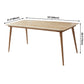 Modern Ash Wood Table Rectangle Dining Table with Wooden 4 Legs for Restaurant Clearhalo ' dining_table' 'Dining Tables & Seating' 'Dining Tables' 'furn' 'furn_dining_table' 'Furniture' 'furniture_dining_table' 'Kitchen & Dining Furniture' 'kitchen&dining_furn' 'kitchen' 'kitchen_dining_table' 3876326