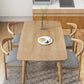 Glam Solid Wood Kitchen Dining Table Rectangle Shape Standard Dining Table with 4 Legs Base Clearhalo ' dining_table' 'Dining Tables & Seating' 'Dining Tables' 'furn' 'furn_dining_table' 'Furniture' 'furniture_dining_table' 'Kitchen & Dining Furniture' 'kitchen&dining_furn' 'kitchen' 'kitchen_dining_table' 3876327