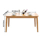 Glam Solid Wood Kitchen Dining Table Rectangle Shape Standard Dining Table with 4 Legs Base Clearhalo ' dining_table' 'Dining Tables & Seating' 'Dining Tables' 'furn' 'furn_dining_table' 'Furniture' 'furniture_dining_table' 'Kitchen & Dining Furniture' 'kitchen&dining_furn' 'kitchen' 'kitchen_dining_table' 3876337
