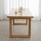 Rectangle Wooden Table in Nature Modern Pine Table with Double Pedestal Clearhalo ' dining_table' 'Dining Tables & Seating' 'Dining Tables' 'furn' 'furn_dining_table' 'Furniture' 'furniture_dining_table' 'Kitchen & Dining Furniture' 'kitchen&dining_furn' 'kitchen' 'kitchen_dining_table' 3876341