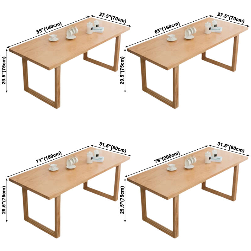 Rectangle Wooden Table in Nature Modern Pine Table with Double Pedestal Clearhalo ' dining_table' 'Dining Tables & Seating' 'Dining Tables' 'furn' 'furn_dining_table' 'Furniture' 'furniture_dining_table' 'Kitchen & Dining Furniture' 'kitchen&dining_furn' 'kitchen' 'kitchen_dining_table' 3876347